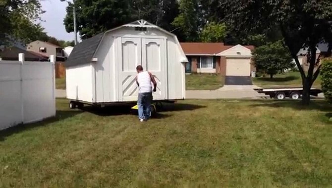 Set the Shed in the New Location