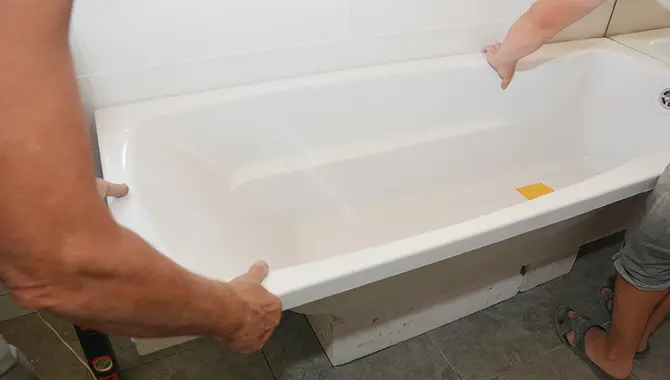 Remove The Bolts That Secure The Tub Liner