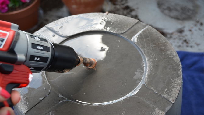 Drill Drainage Holes