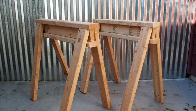 6 Easy Ways To Make A Sawhorse For Cutting Logs