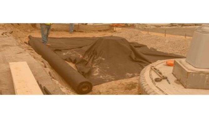 Add Construction-Grade Geotextile To The Trench