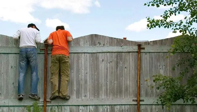 Check That Your Fence Is Secure By Putting Weight On One Side Of Each Post