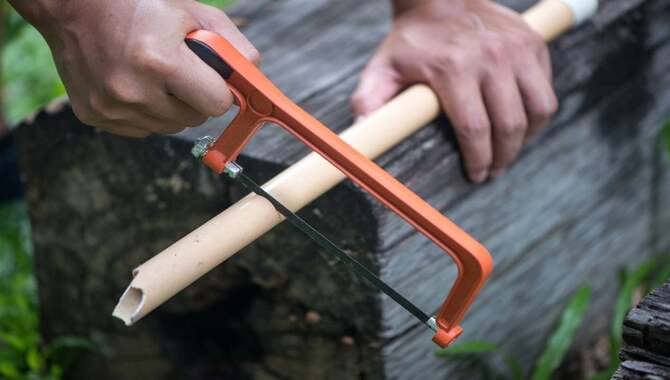 Cut The Plastic Pipe With A Hacksaw Or A Sharp Knife.