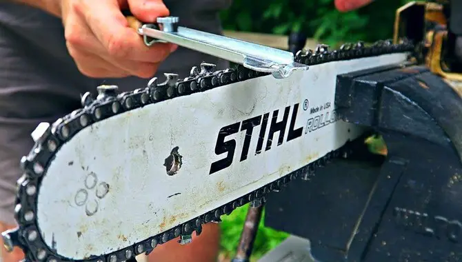 What To Use For Chain Sharpening