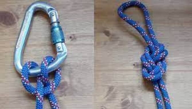 Tie A Knot At The End Of The Climbing Rope