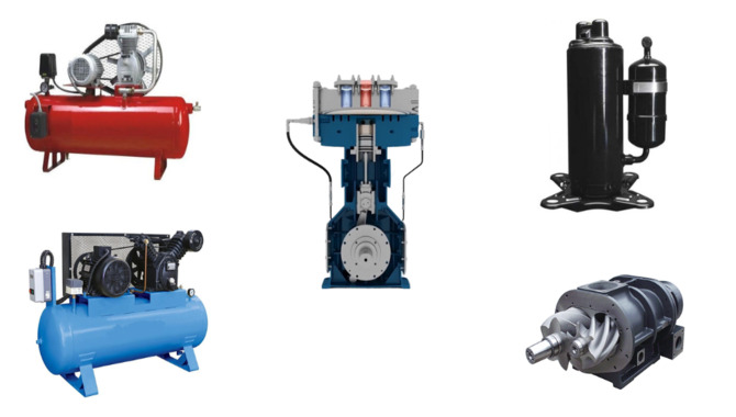 What are the different types of air compressors?