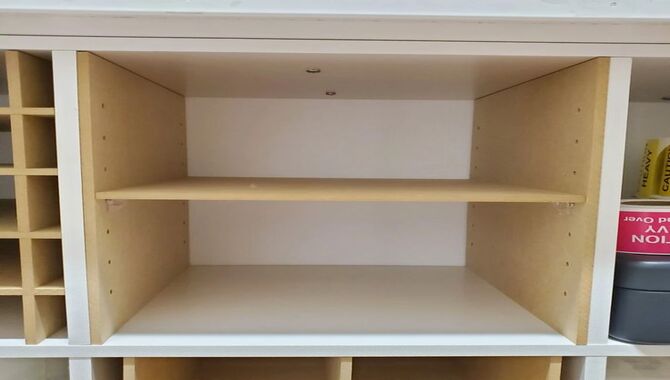 Adding Adjustable Shelves