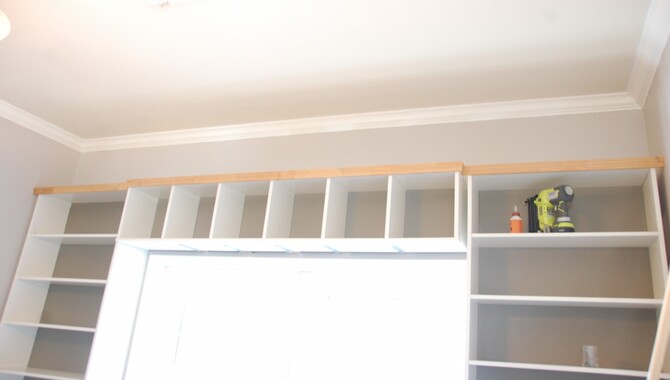 Adding Trim To The Bookshelf Sides