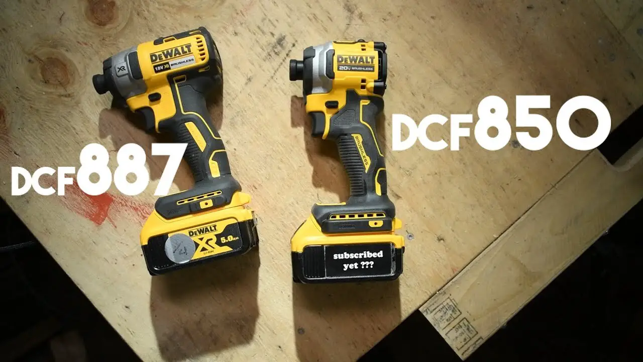DCF850 Vs DCF887 - Comparison Of Performance And Features