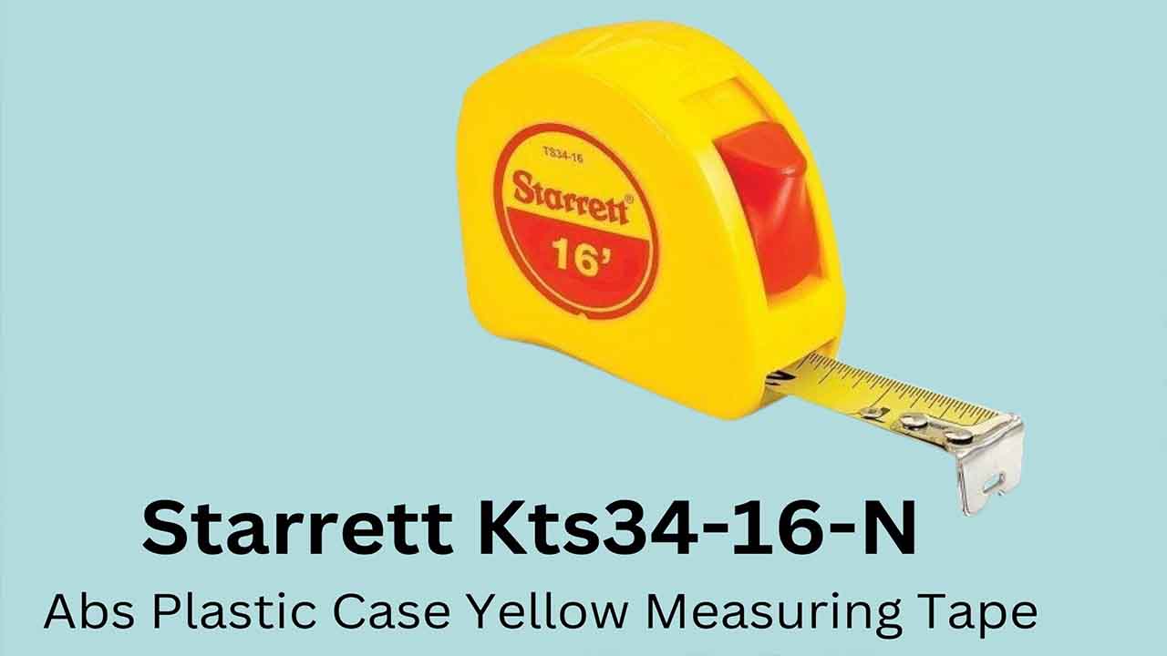Starrett Kts34-16-N Abs Plastic Case Yellow Measuring Tape