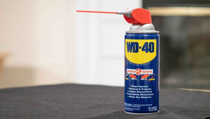 Use WD-40 For Quick Fixes