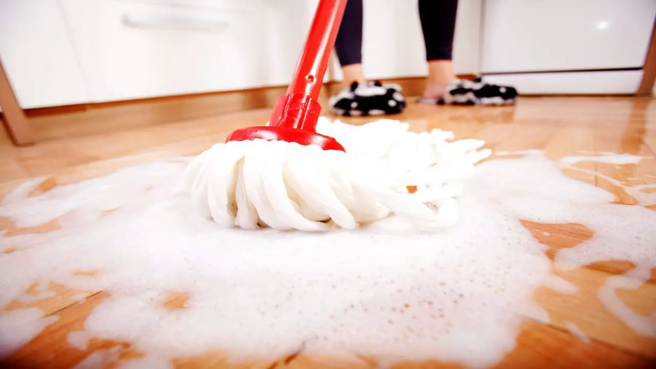 Clean The Subfloor With Detergent And Water