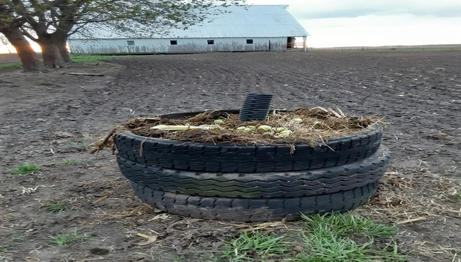 Composting Bin From Old Tires