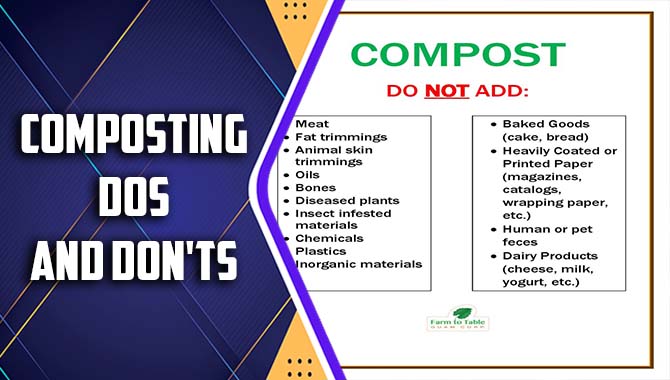 Composting Dos And Don'ts
