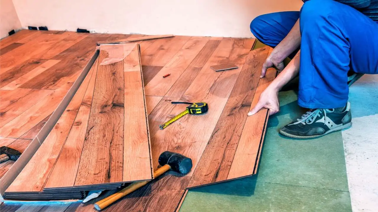 Laying Out The Vinyl Plank Flooring