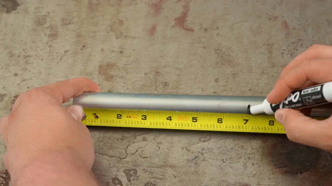 Measure And Cut The Pvc Pipe