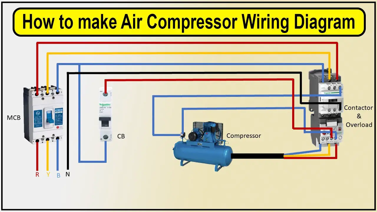 Step-By-Step Instructions For Air Compressor Wiring Diagram 240v