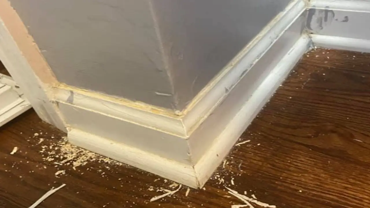 The Large Gap Between Baseboard And Floor - Full Fixing Process