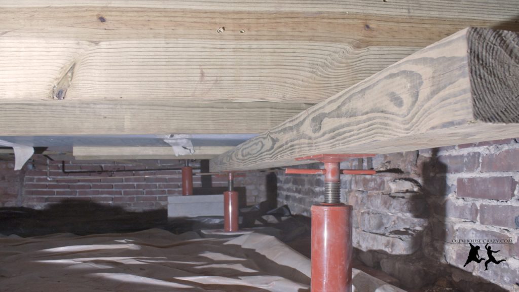 Jacking Up Floor Joists Crawl Space Elevate Joists
