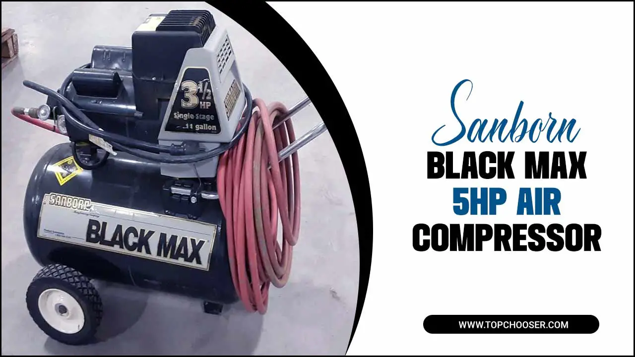 sanborn black max 5hp air compressor