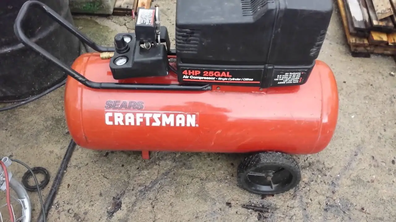 How To Install Craftsman 4hp 25 Gallon Air Compressor