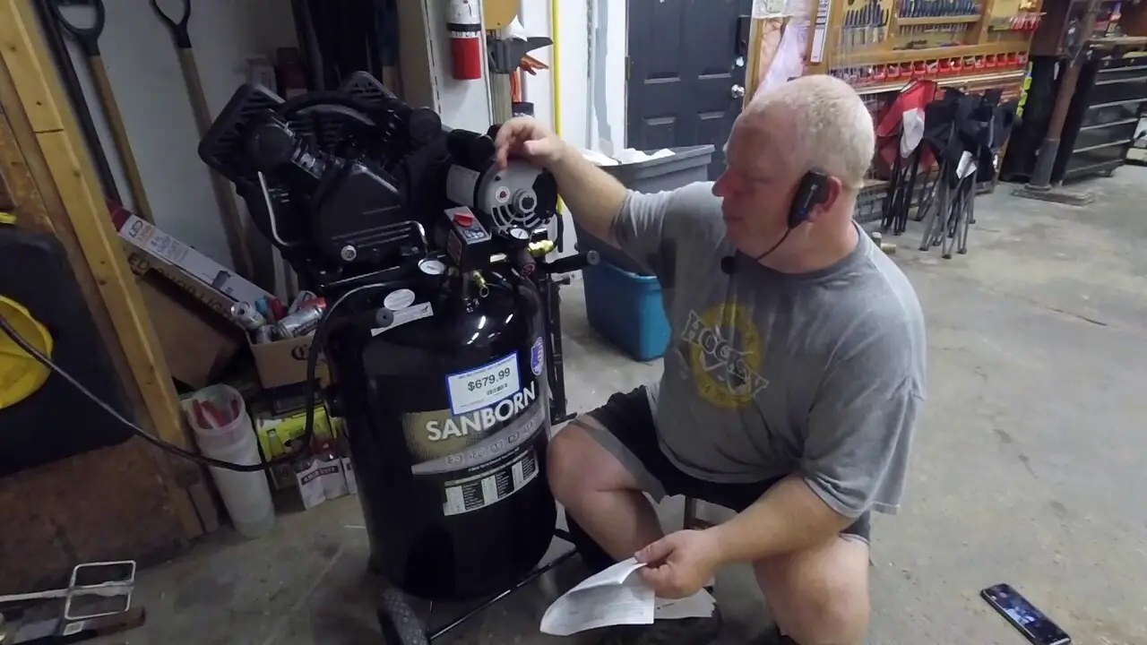 How To Install Sanborn Air Compressor 30 Gallon