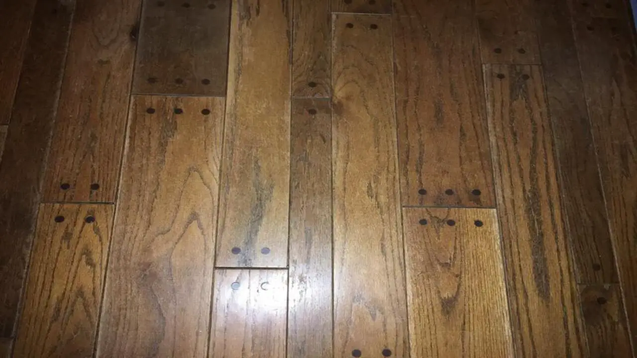 Installing The First Row Of Pegged Hardwood