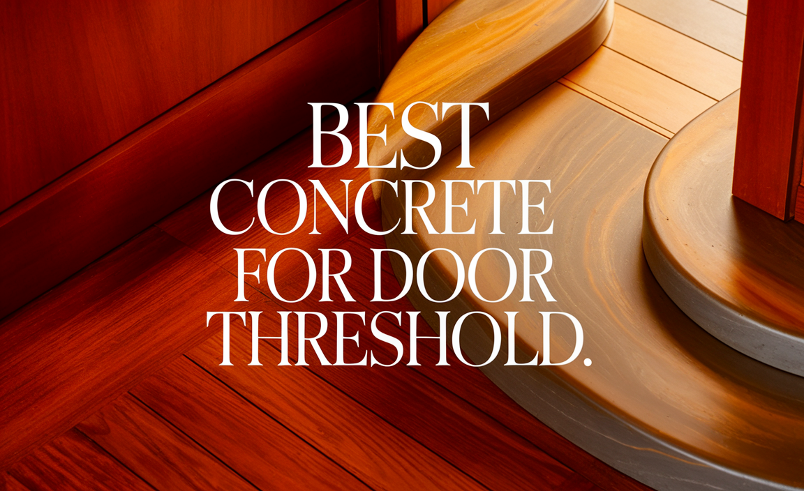 Best Concrete for Door Threshold