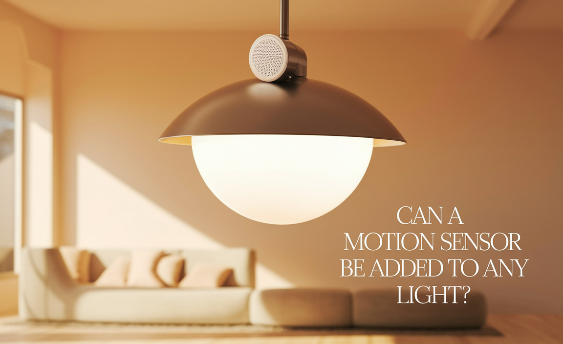 Can A Motion Sensor Be Added To Any Light