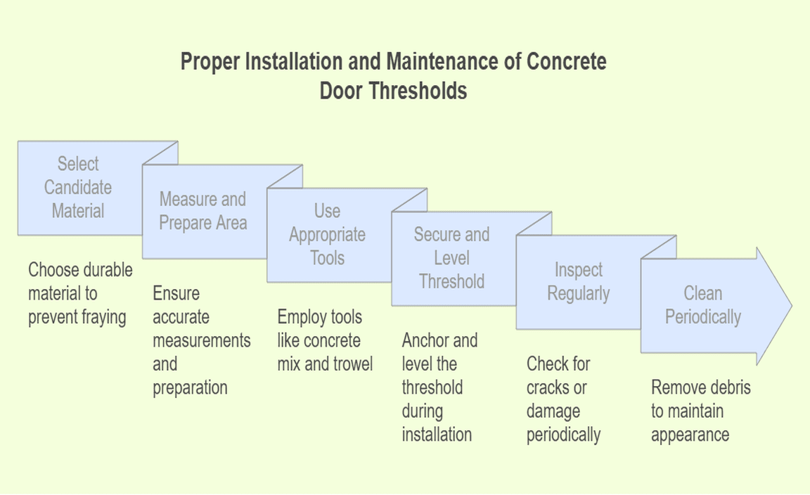 Proper Installation and Maintenance of Concrete Door Thresholds