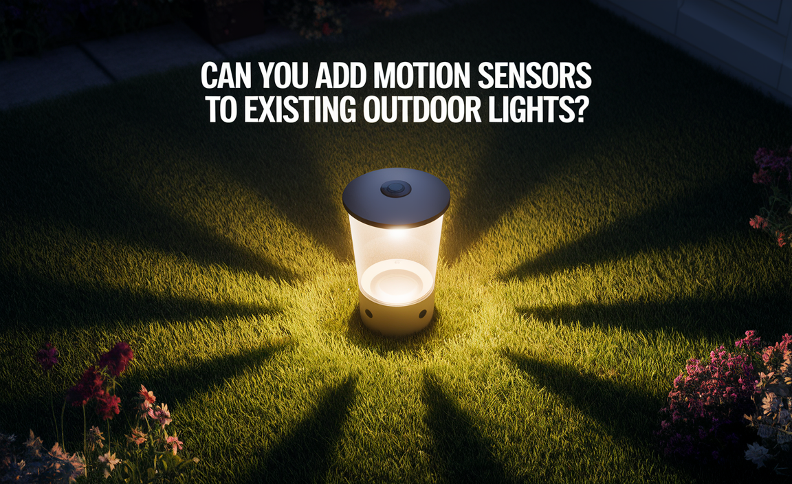 Can You Add Motion Sensors to Existing Outdoor Lights