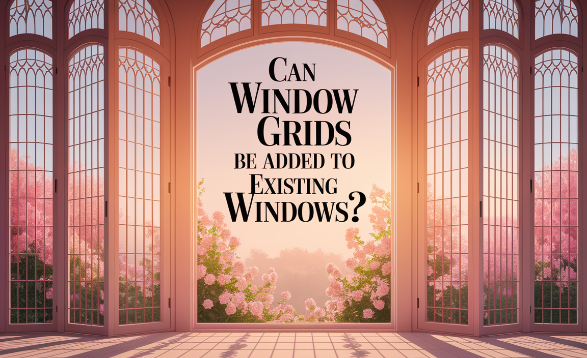 Can window grids be added to existing windows