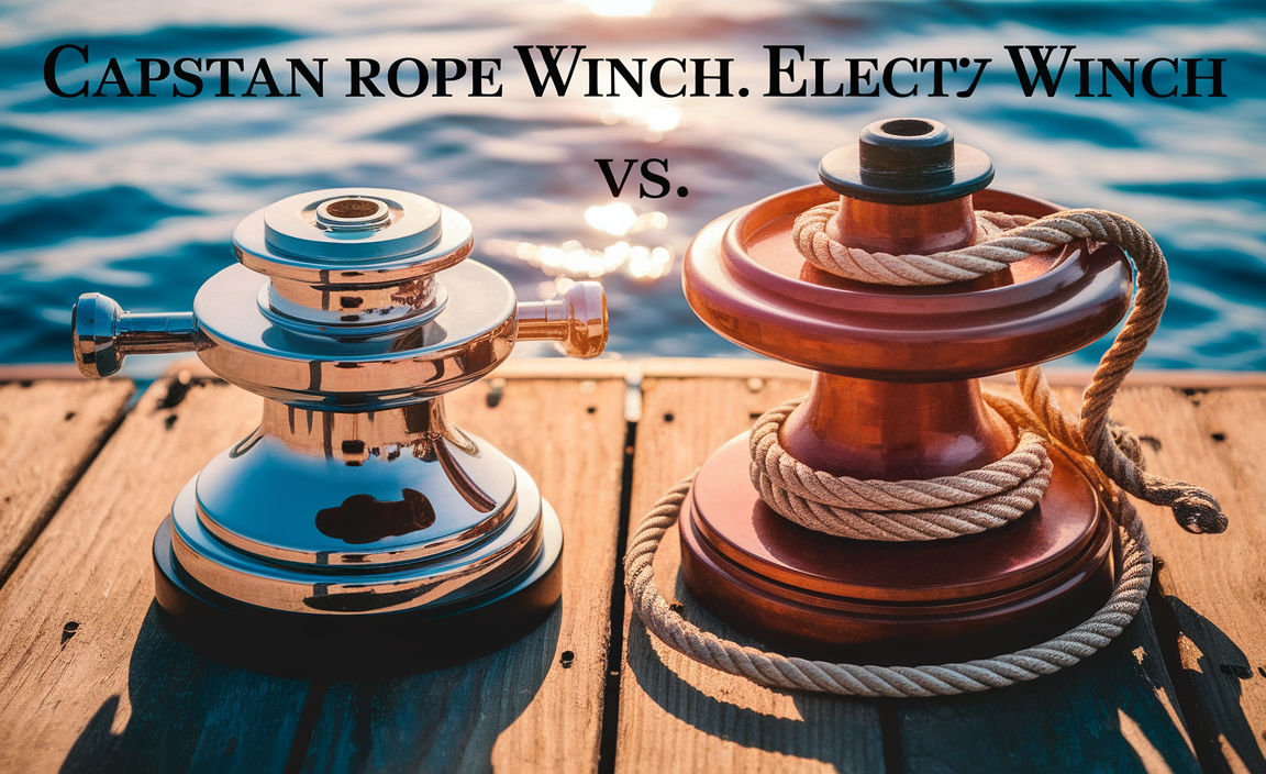 Capstan Rope Winch Or Electric