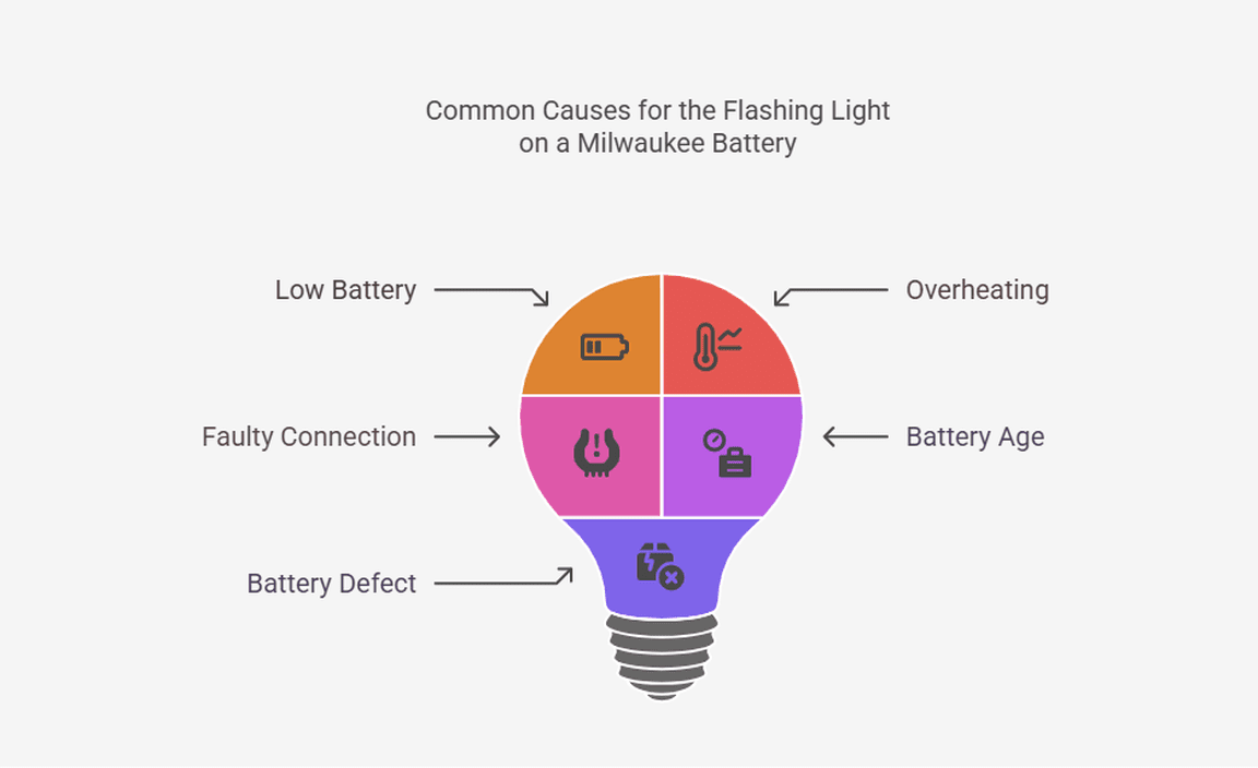 Common Causes for the Flashing Light on a Milwaukee Battery