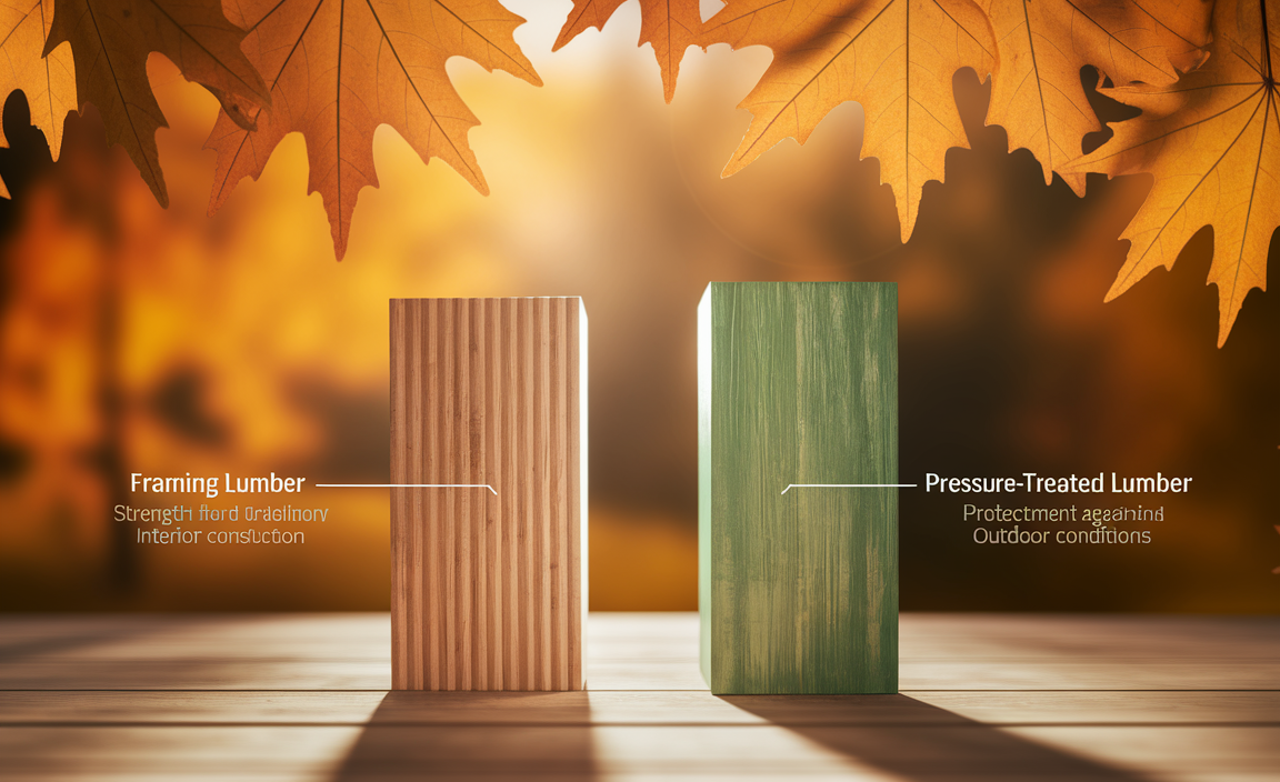 Comparison Between Framing Lumber Vs Pressure-Treated Lumber
