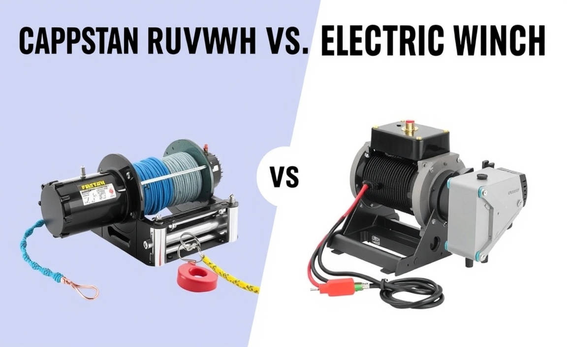 Comparison between Capstan Rope Winch vs. Electric Winch 