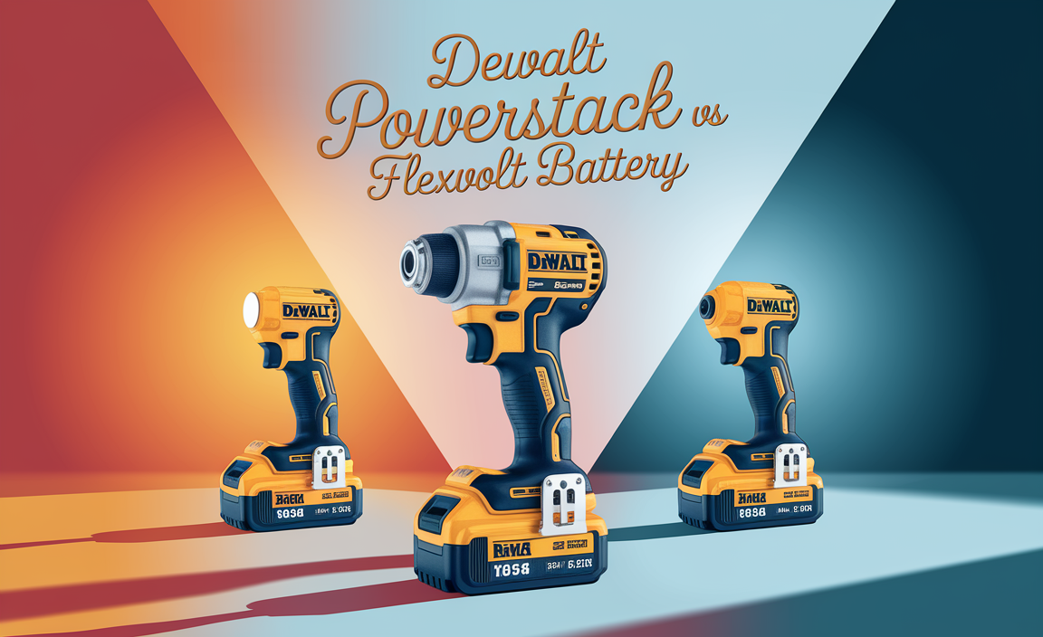 DeWalt PowerStack vs XR vs Flexvolt Battery