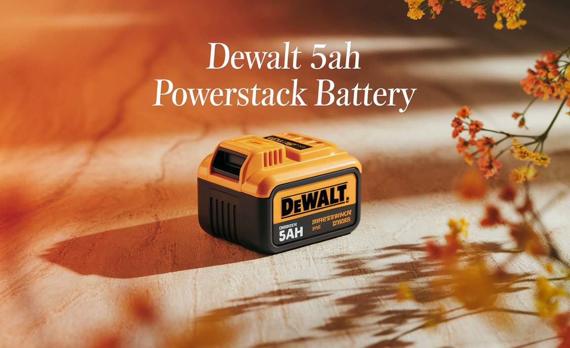 DeWalt's 5Ah Powerstack Battery 