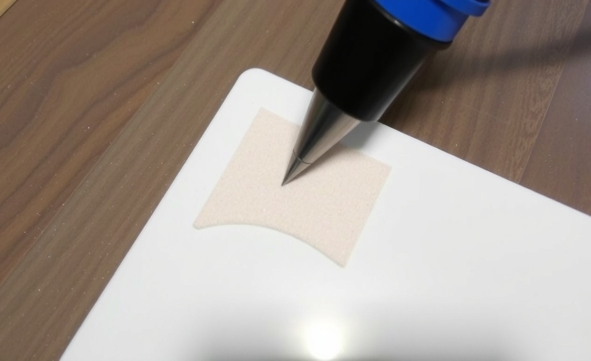 Finishing and smoothing the edges of the cut ABS plastic