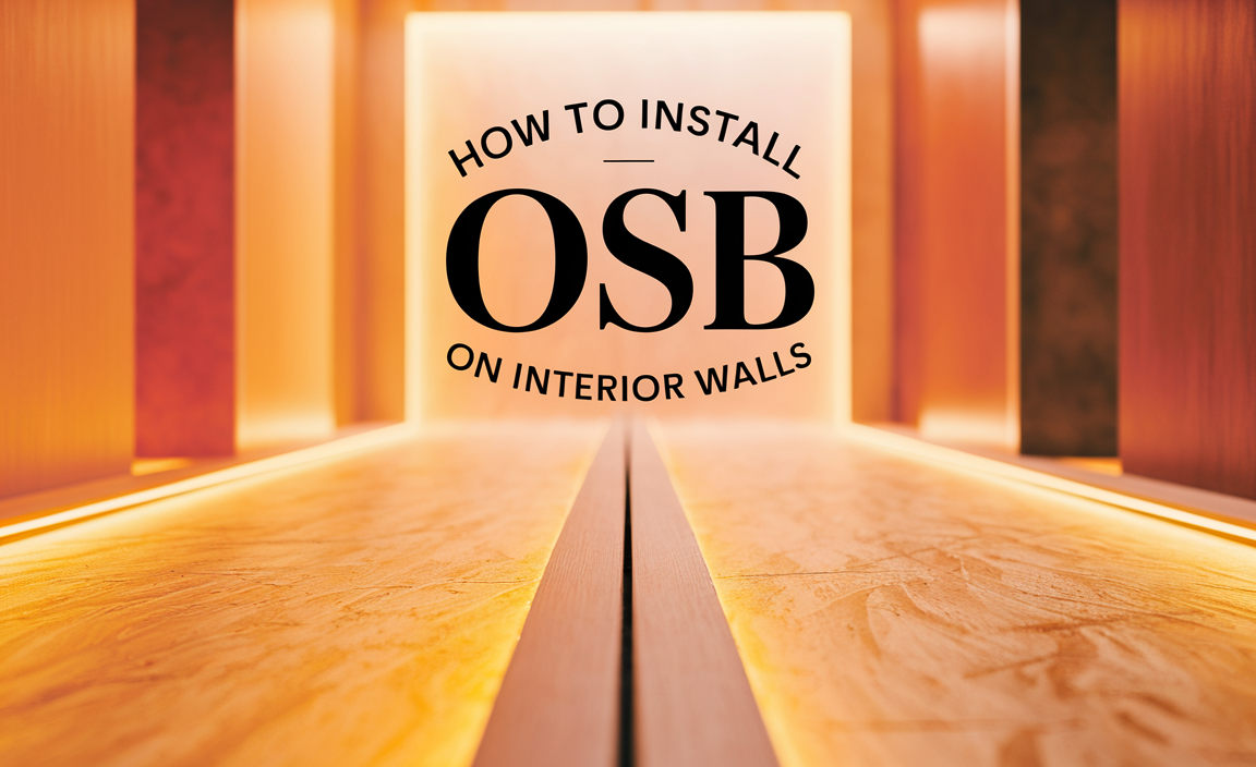 How To Install OSB On Interior Walls