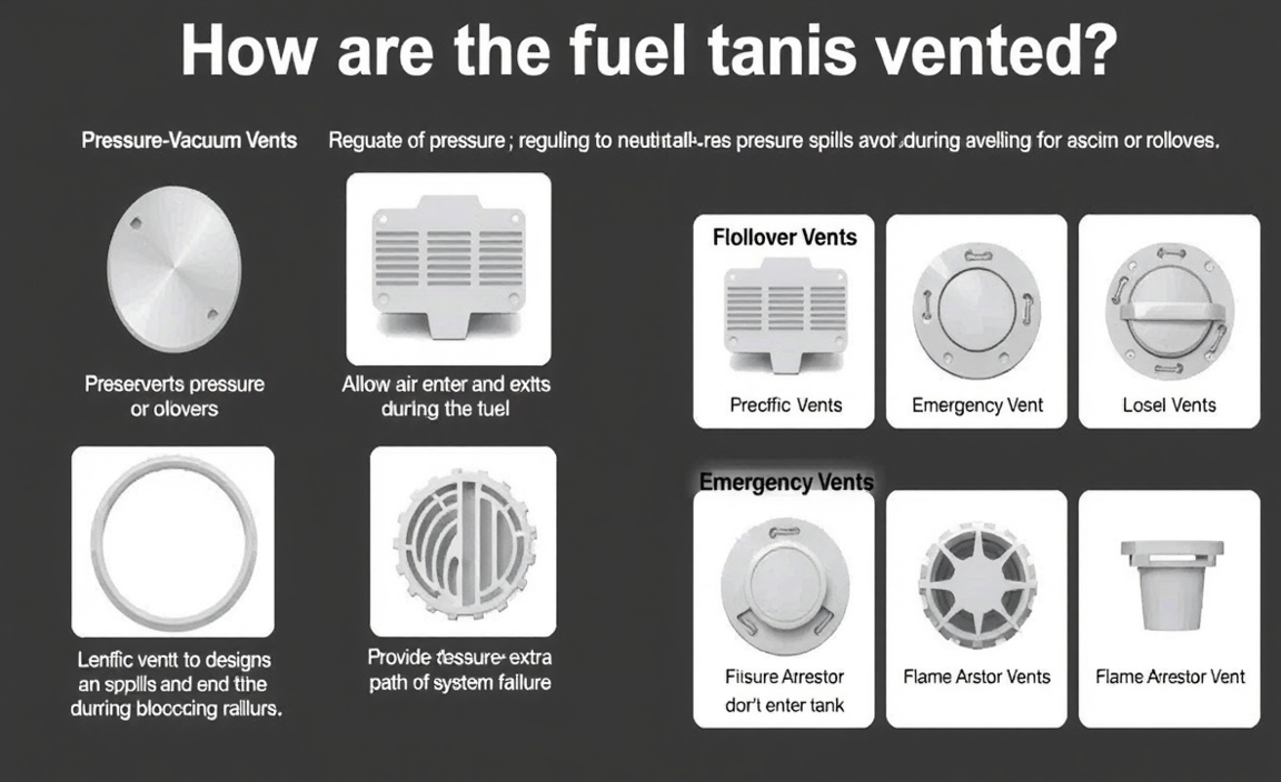 How are the fuel tanks vented Different types