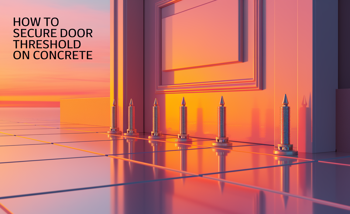 How to Secure Door Threshold on Concrete