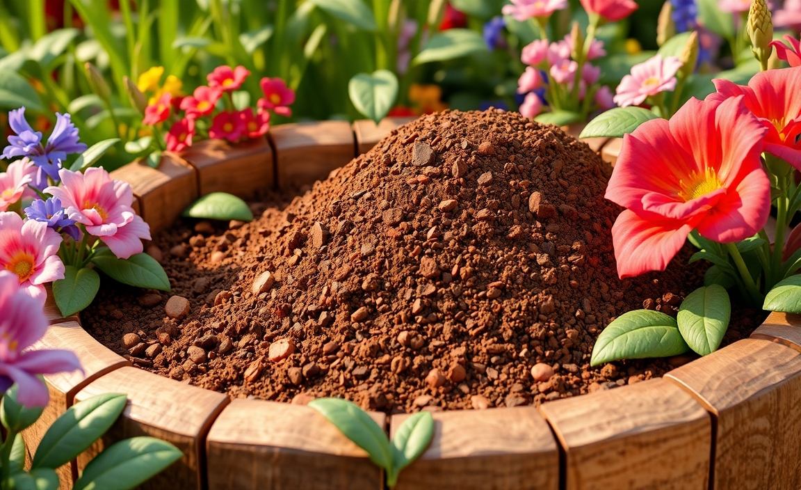 Use compost as a side or top dressing