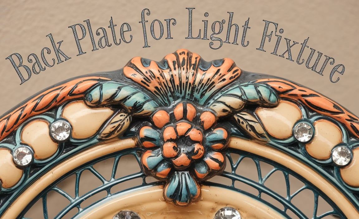 Back Plate For Light Fixture