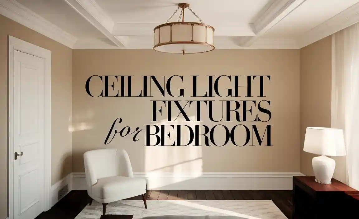 Ceiling Light Fixtures For Bedroom