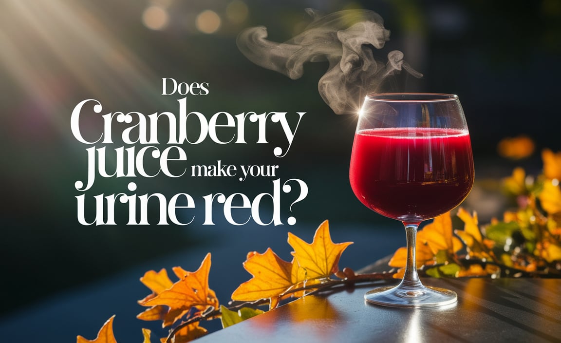 Does Cranberry Juice Make Your Urine Red