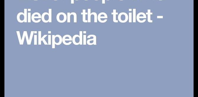 how many people die on the toilet
