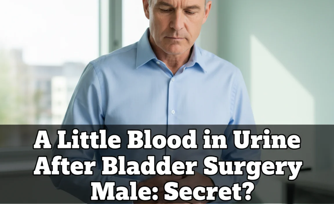 A Little Blood in Urine After Bladder Surgery Male: Secret?