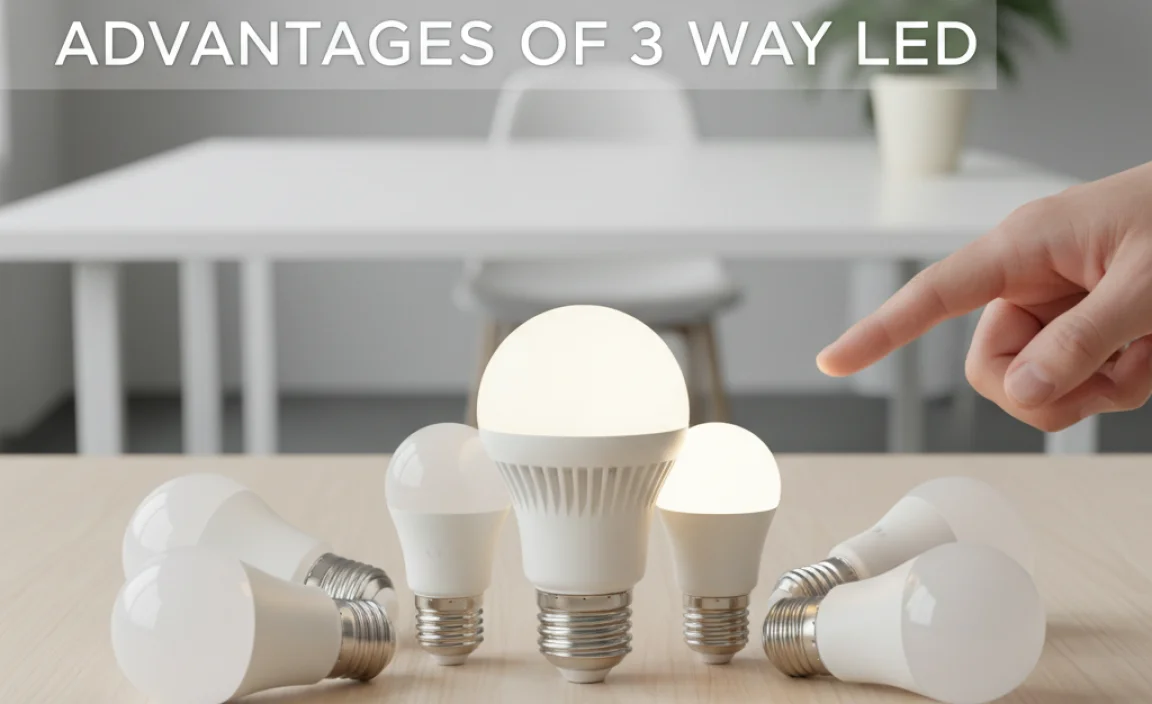 Advantages of 3 Way LED Light Bulbs
