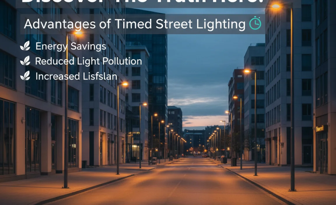 Advantages of Timed Street Lighting